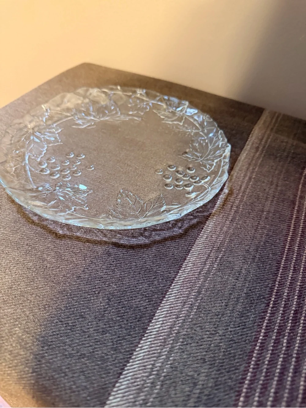 Clear Glass Decorative Plate - Home Art
